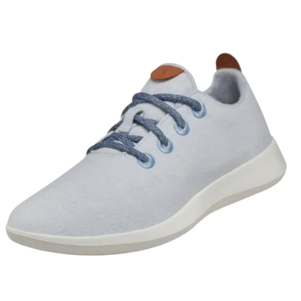 NEW Mens Allbirds Wool Runner Frost Blue & White 10